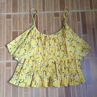 Floral yellow top