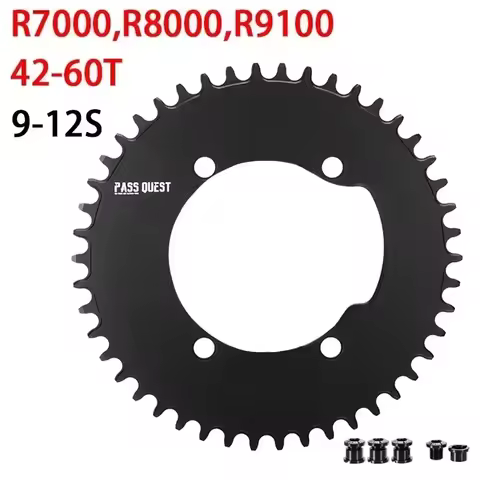 Pass Quest 110 BCD Chainring 110bcd dish 54 54T road bike chainwheel for Shimano 105 R7000 R8000 R91