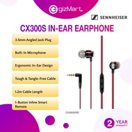 SENNHEISER CX300S In-Ear Earphones with One-Button Inline Smart Remote - Red