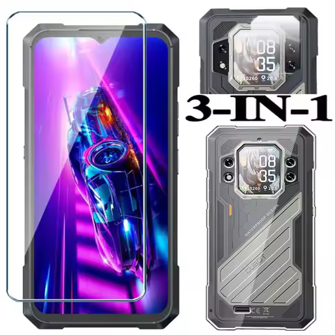 3 IN 1 Protective Glass Case Cover For Cubot KingKong X Pro Star 2 Tempered Glass Screen Protector F