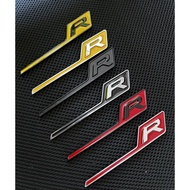 1X R Badge For Mercedes Benz AMG GTR GTS C63S E63S GLC63S GLE63S R Letter Emblem Trunk Sticker Rear 