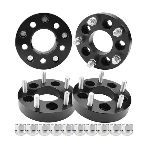 4PCS 1.25" 5x4.5 to 5x5 Wheel Adapters for JK JKU WK WJ XK Wheels,5x114.3mm Vehicle to Wheel Spacers