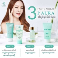 I’Aura  gel suncream face wash and serum 4 in 1 ဂျယ် နေကာ နှင့် မျက်နှာသစ် serum 4 in 1