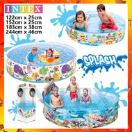Intex Snapset Swimming Pool Round Paddling Pool For Kids [4F/5ft/6ft/8ft] - 100% Original Intex