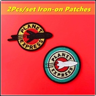 ✿ Futurama Logo Iron-on Patch ✿ 2Pcs/set Diy Embroidery Sew On Iron On Badges Patches