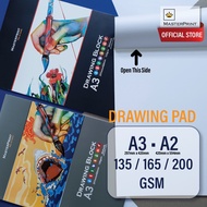 Masterprint A3/A2 Drawing Block (135/165/200gsm) DBP-135-A3/DBP-165-A3/DBP-200-A3