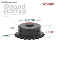 [SG FREE ] 04C Chain Gear 45# Steel 10 Teeth Industrial Sprocket Wheel With Top Wire Bore 5MM 6MM 8M