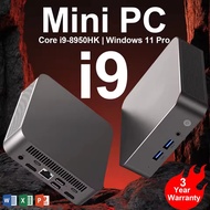 【Three year warranty】2026 Mini PC Windows 11 Intel Core i9-8950HK Portable Desktop PC 16GB DDR4 1TB 