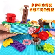Hedgehog Educational Building Blocks for Children, Bristle Massage, Baby Assembly diy Burr Soft Rubb