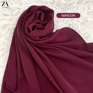ZOE ARISAH TUDUNG SHAWL CHIFFON SILK 1.8M Plain Matchy 2025 Hijab Kosong WALEEYA Scraft Flowy Murah 