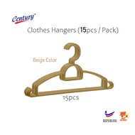 CENTURY HANGER, beige colour, 15pcs