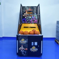 Coin-operated foldable basketball shooting machine, basketball machine for adults and children, indo