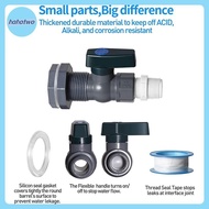 ha 1 Set, PVC Water Barrel Spigot Kit, Connector Drain Adapter With Inner Connection For Garden, Rai