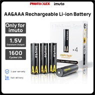 PHOTOOLEX&imuto Rechargeable Batteries AA&AAA 3600mwh 3000mwh AA Batteries 1300mwh AAA Batteries