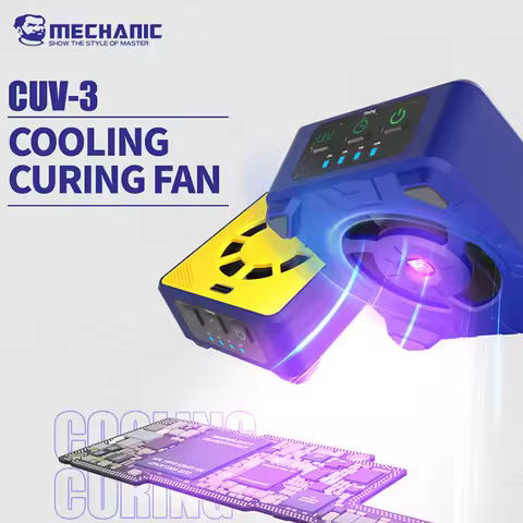 MECHANIC 3-IN-1 UV Curing Lamp Cooling Fan Smoke Extraction for iPhone Samsung Mobile Phone Motherbo