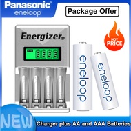Panasonic Eneloop AA 1900mAh/AAA 800mah + charger AA // AAA eneloop rechargeable battery