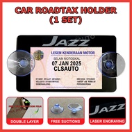 Car Roadtax Holder JAZZ Honda Small Size Pemegang Rotax Kereta Rotek Cover Road Tax Accessories