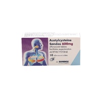 Sandoz Acetylcysteine 600mg Tablet 10s /Fluimucil [Expiry: Aug-2026]