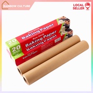 【5/10/20M】Non-Stick Baking Paper Roll Oil-Proof Parchment Paper Bakery Paper【RainbowCulture】