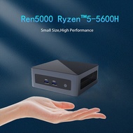 AMD คอมพิวเตอร์ขนาดเล็กเล่นเกม Ryzen5 Windows10คอมพิวเตอร์เดสก์ท็อป5600ชม./11Pro 2Xddr4 M.2 SSD Nvme 2 * HD 2.0 4K AX WIFI 6 + BT 5.2