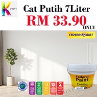 Cat Putih 7 Liter / Cat Dinding 7 Liter Warna Putih / Interior Wall Paint White 7 Liter * Ready Stoc