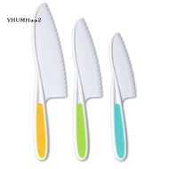 Knives for Kids 3-Piece Nylon Kitchen Baking  Set,Children's Cooking Knives Firm Grip, Serrated Edge