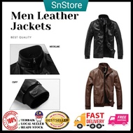 [Ready Stock]Men Clothes-Outerwear-Jackets-Sweaters-Coats-Baju Kulit-Baju Sejuk-Baju Lelaki-Jaket Kulit-Jaket motor