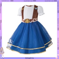 Kids Cowgirl Dress Cowboy Costumes For Girl Princess Dresses Western Style Cowgirl Dress + Scarf + H