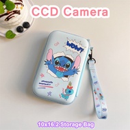 【Trend Front】 For  CCD Camera Bag 10x16.2cm Size Storage Cosmetics Charging Cable Carrying Bag Carto