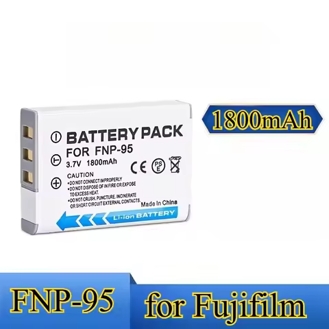 1800mAh Replacement Battery for Fujifilm FNP-95 Compatible with XF10 X100S X100T X70 X30 X-S1 F30 DB