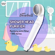 DEWBELL Shower Head Purifier Purifying Water with Filter - 100 Series