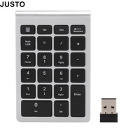 JUSTO Numeric Keypad, 2.4G Mini Wireless Mini Keyboar, Durable 22 Keys Shortcut Keys USB Keyboard Fi