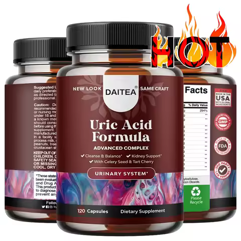 Daitea Uric Acid Cleanse & Detox - Kidney Cleanse & Uric Acid Support - Tart Cherry Extract Capsules