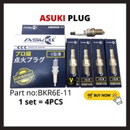 ASUKI Spark Plug BKR6E Proton Wira Waja Perdana I Toyota Vios Wish I Honda BKR6E-11 Plug