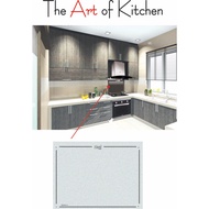 Tempered Glass Dapur Kitchen hood & hob wall Backsplash Penyedut asap Dan dapur stove masak