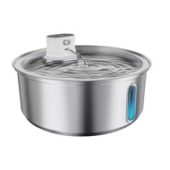 8L Stainless steel cat water fountain dog water dispenser 5000mAh Biosensing Pets wireless water fou