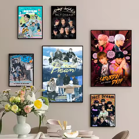 Dream Kpop Boy Group N-Nct Classic Vintage Posters Whitepaper Prints Posters Artwork Kawaii Room Dec