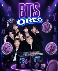 預訂 - 韓國天團 BTS 防彈少年團 X OREO 紫色黑糖夾心餅 2盒/套