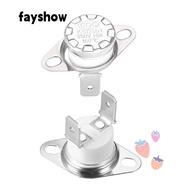 FAY 2pcs Thermostat, 160°C/320°F KSD301 Temperature Switch, Portable N.C Adjust Sliver Normally Closed Temperature Controller