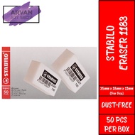 Stabilo Legacy Eraser 1183 - White - Pemadam Office School - (50pcs/Box)