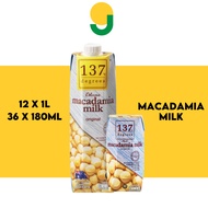 137 Degrees Macadamia Milk – No Added Sugar, Dairy-Free, Plant-Based Beverage | 1L x 12