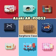 READY STOCKFor Asaki AK-PODS3 Case Cute Cartoon Textile Crafts Earphone Case Casing Cover