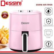 DESSINI ITALY 5L Electric Air Fryer Convection Oven Toaster Timer Oil Free Roaster Breakfast Machine