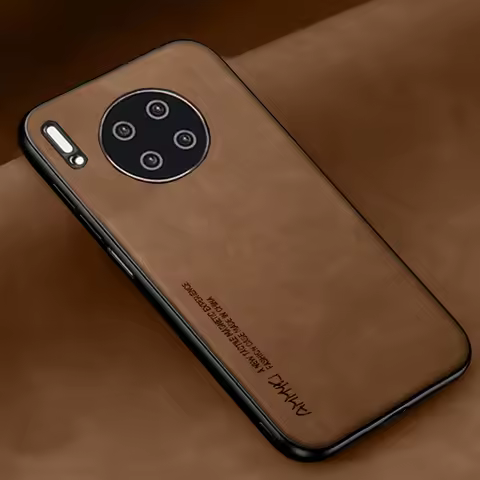 New Classic style popular Silicone Soft TPU bumper Case For Huawei Mate 30 Pro Pu leather Case For H