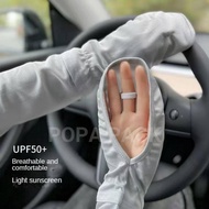 Anti-UV Arm Sleeve UPF 50+ Sunscreen Ice Silk Cuff Motorcycle Car Arm Protector