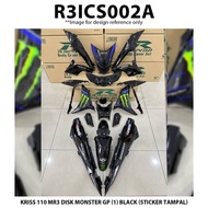 Rapido Cover Set Modenas Kriss 110 MR3 Disk Monster GP (1) Black Blue Red Sticker Tampal Motor Kriss