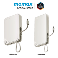 Momax - แบตฯสำรอง 20000/10000mAh ชาร์จเร็ว 30W/20W สาย USB-C ในตัว รุ่น 1-Power X by Vgadz