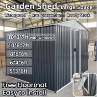 Ready Stock Outdoor Garden Storage large outdoor Garden Shed Cabinet metal shed large backyard stora