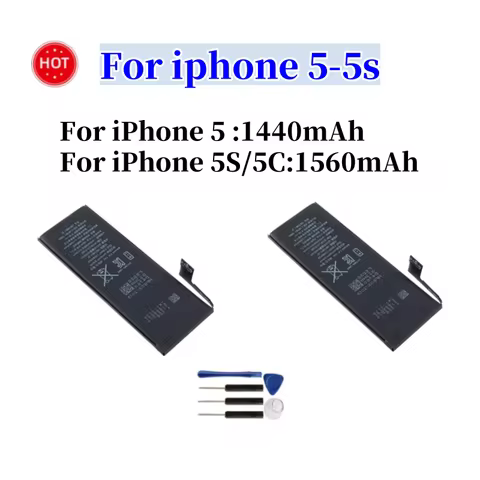 High Capacity For Replacement Battery For iPhone 5 5S 5C iPhone 5 iPhone 5S iPhone 5C Replacement Ba