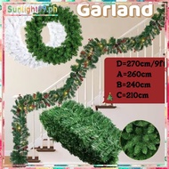 9FT Green Garland For Christmas Tree,Garland For Christmas Decoration,Christmas Garland Wreath decor